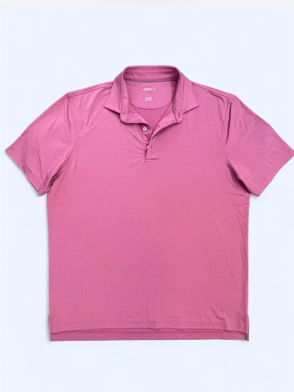 Johnnie-O Pink Men's Performance Polo Shirt Preppy Golf Tennis streetwear active